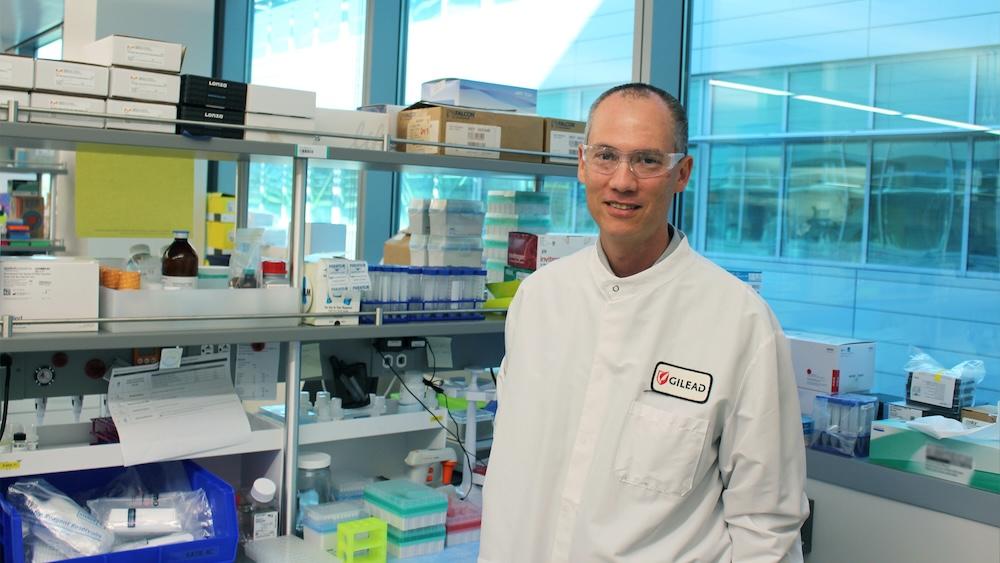 Jackson Egen standing in laboratory