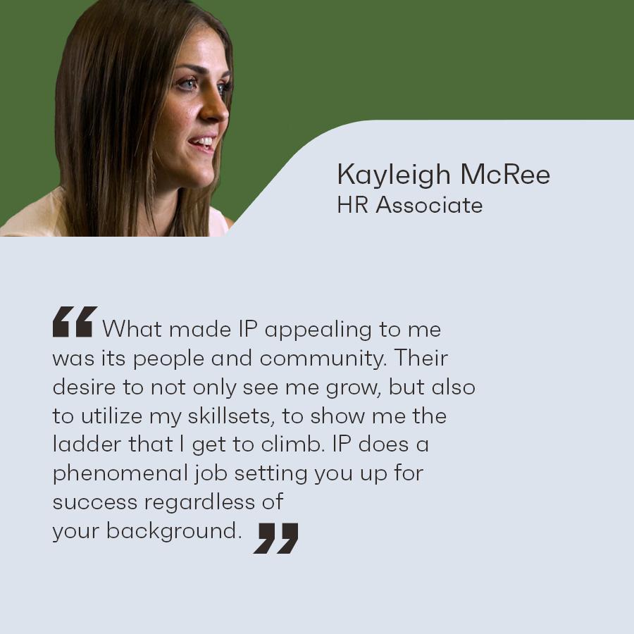 Kailey Mcree, HR Business Partner, International Paper 