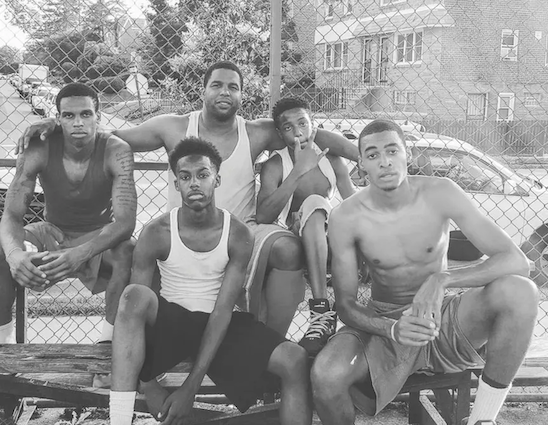 Kevin F. Burton shown on a playground after a game.