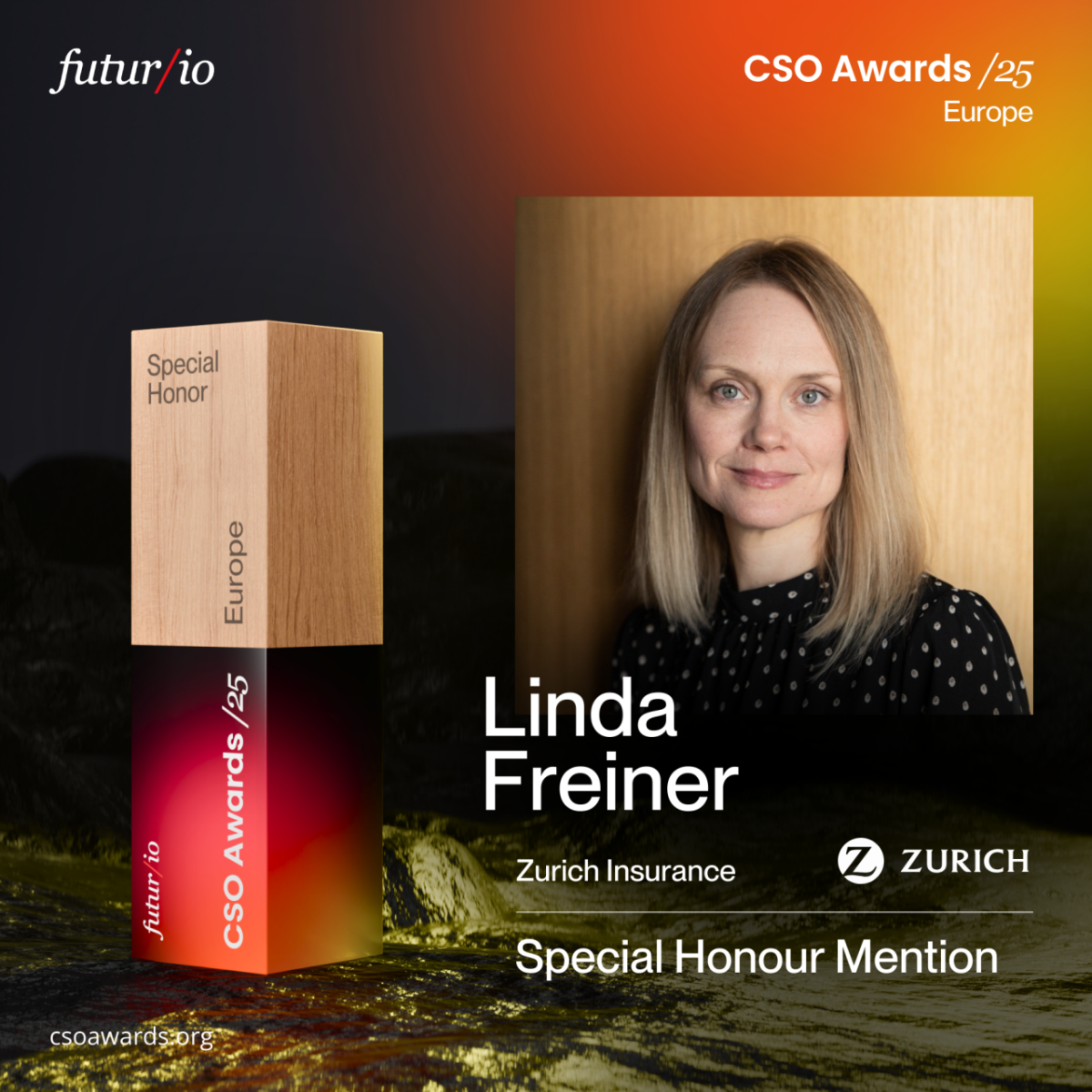 CSO Awards Linda Freiner