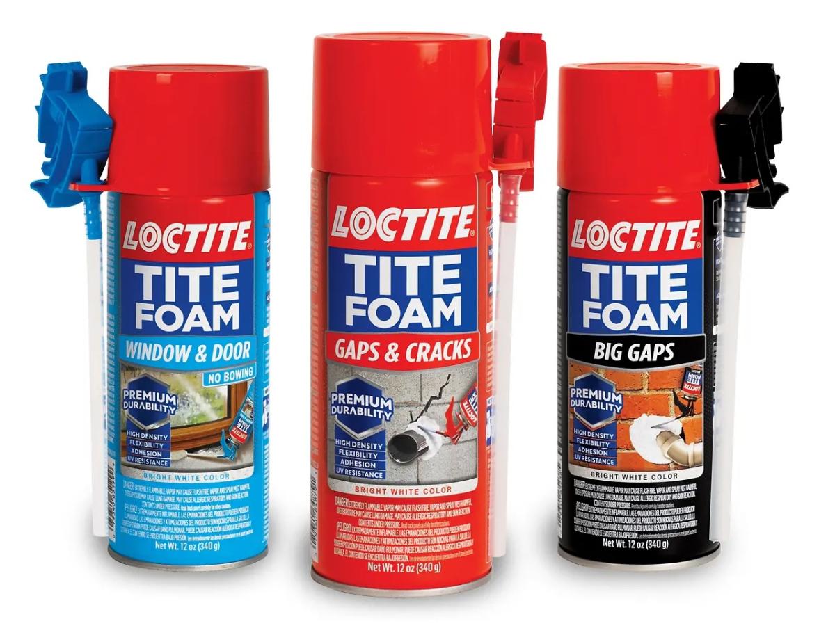 Three cans of Loctite® Tite Foam