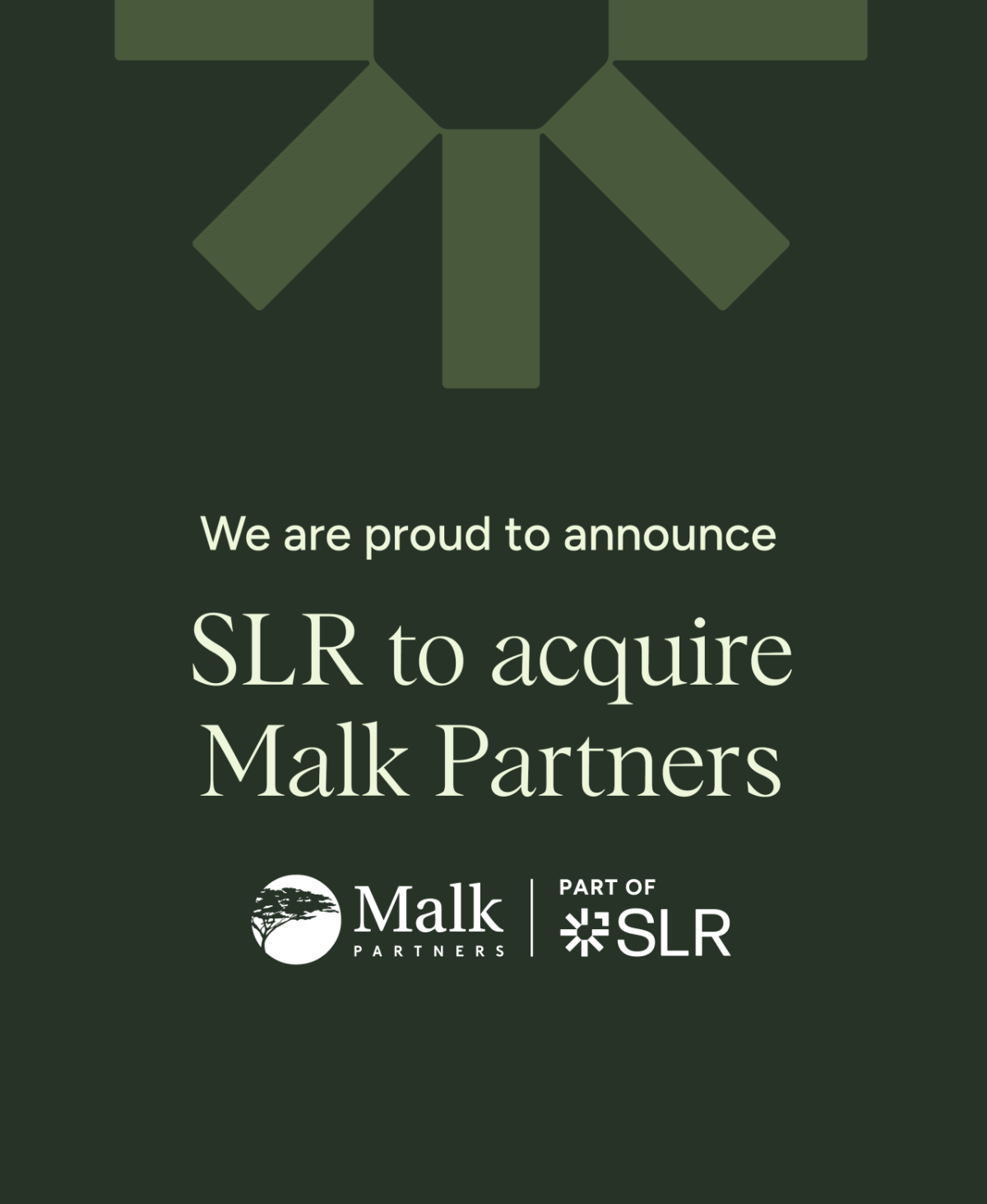 Graphic of SLR to acquire Malk Partners