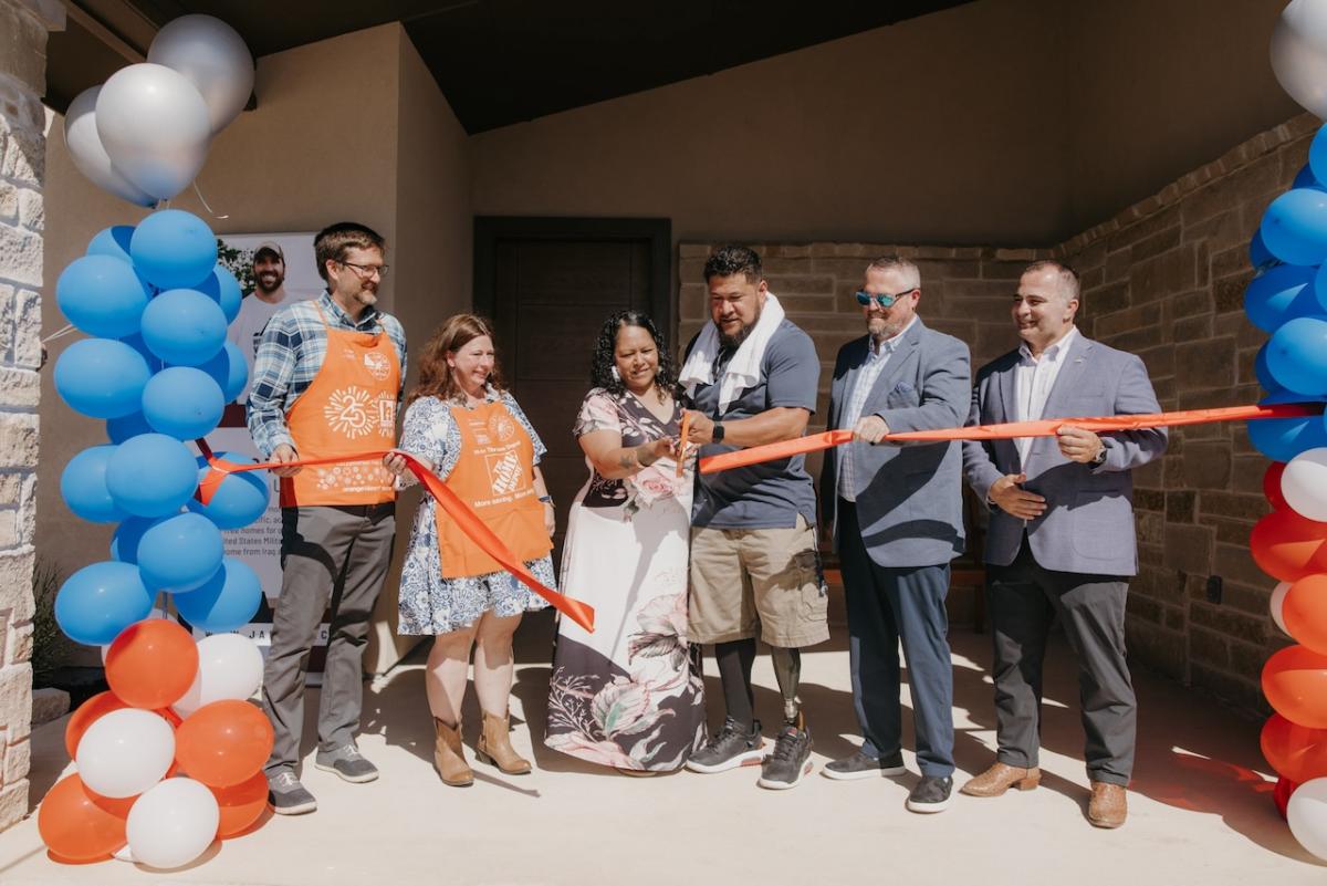 Dedication ceremony for U.S. Army Sergeant Anesi “Maverick” Tu’ufuli in his newly built home.