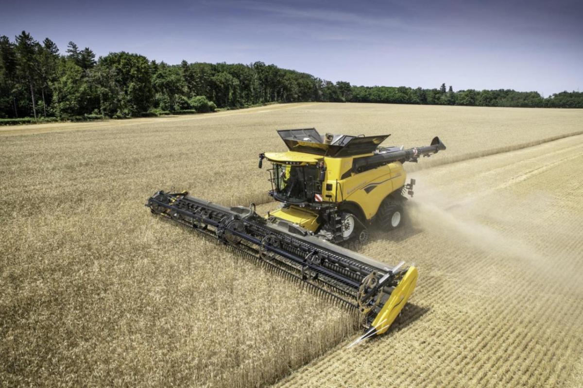 Crops being harvested 