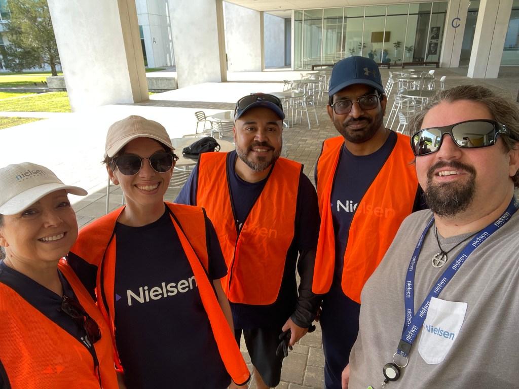Nielsen volunteers in Tampa shown.