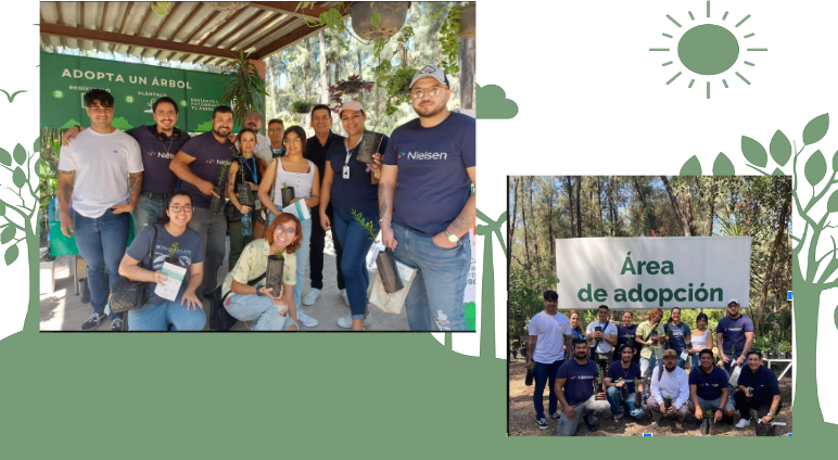 Volunteers from Nielsen in Guadalajara, Mexico shown on Earth day.