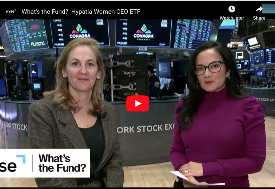 Patricia Lizarraga of Hypatia Capital being interviewed at the NYSE