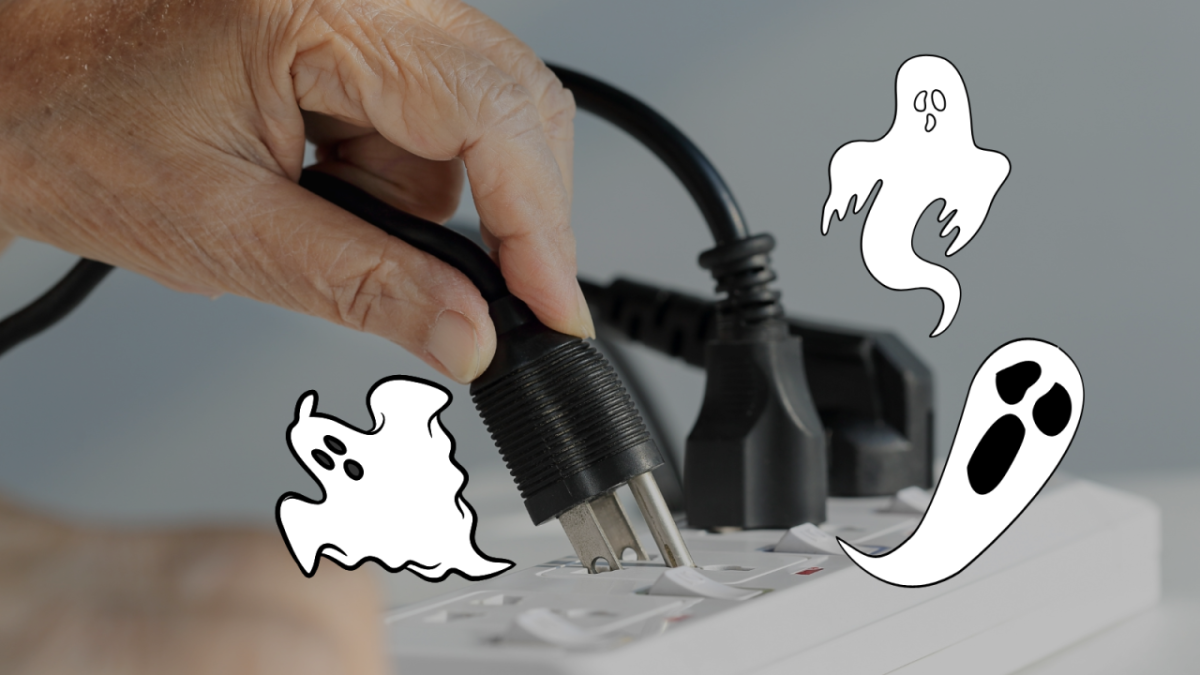 ghosts around a power strip