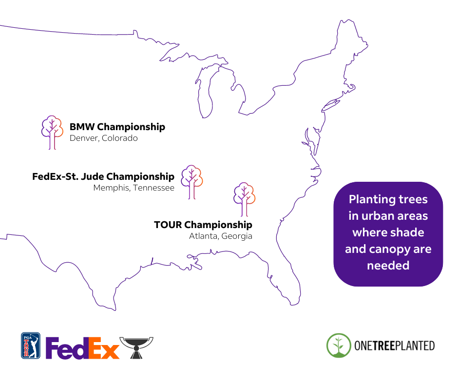 FedExCup Playoffs map