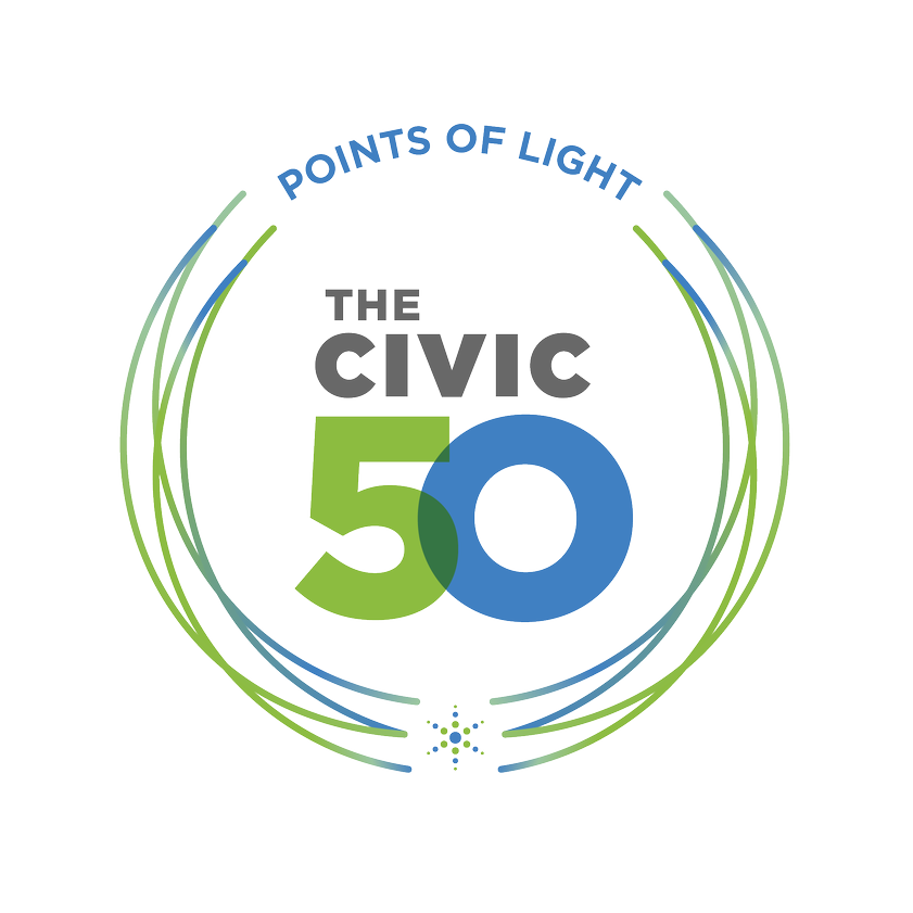 Points of Light Civic 50 Logo