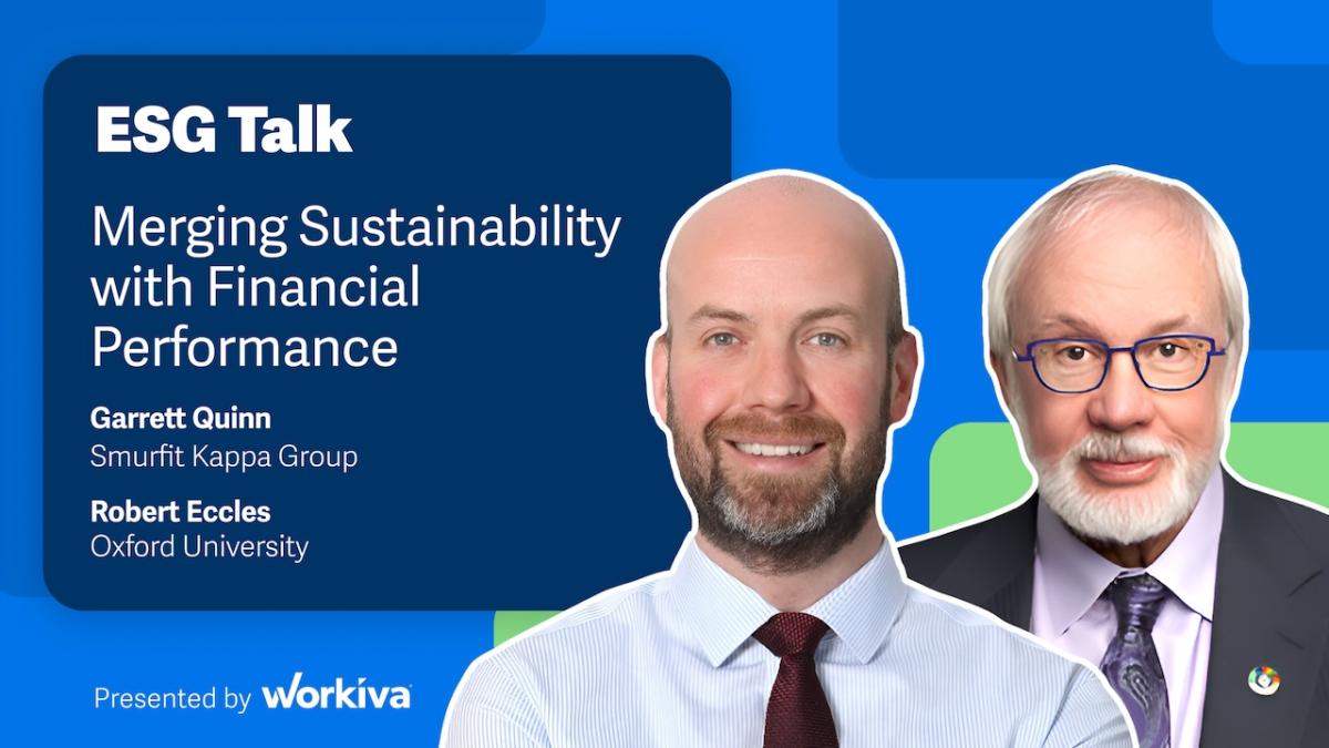 ESG Talk: Merging sustainability with financial performance. 