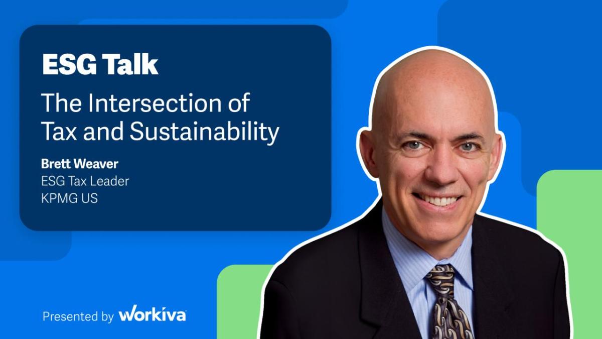 ESG Talk: The Intersection of Tax and Sustainability.