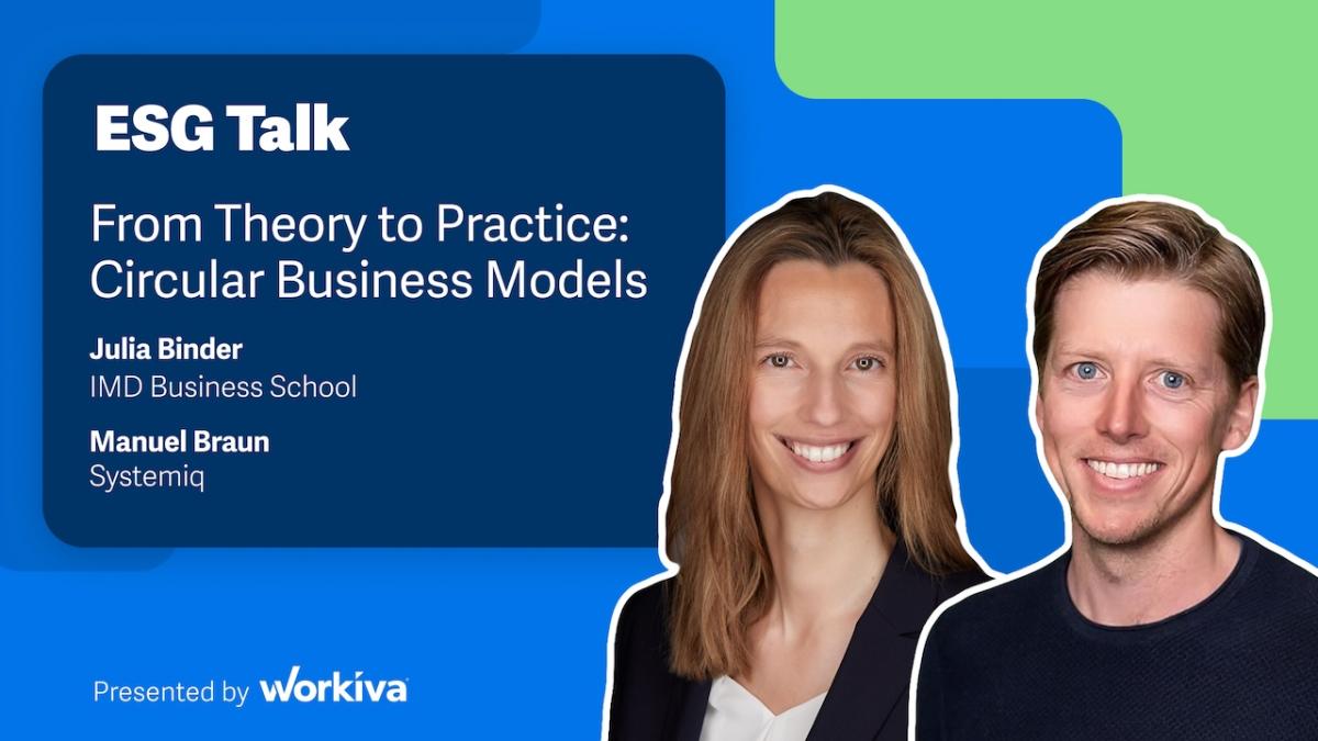 ESG Talk: From Theory to Practice. Circular Business Models
