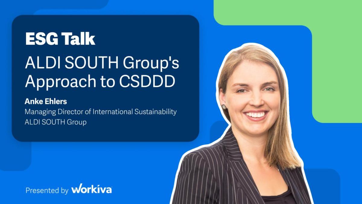 ESG Talk: ALDI SOUTH Group's Approach to CSDDD.