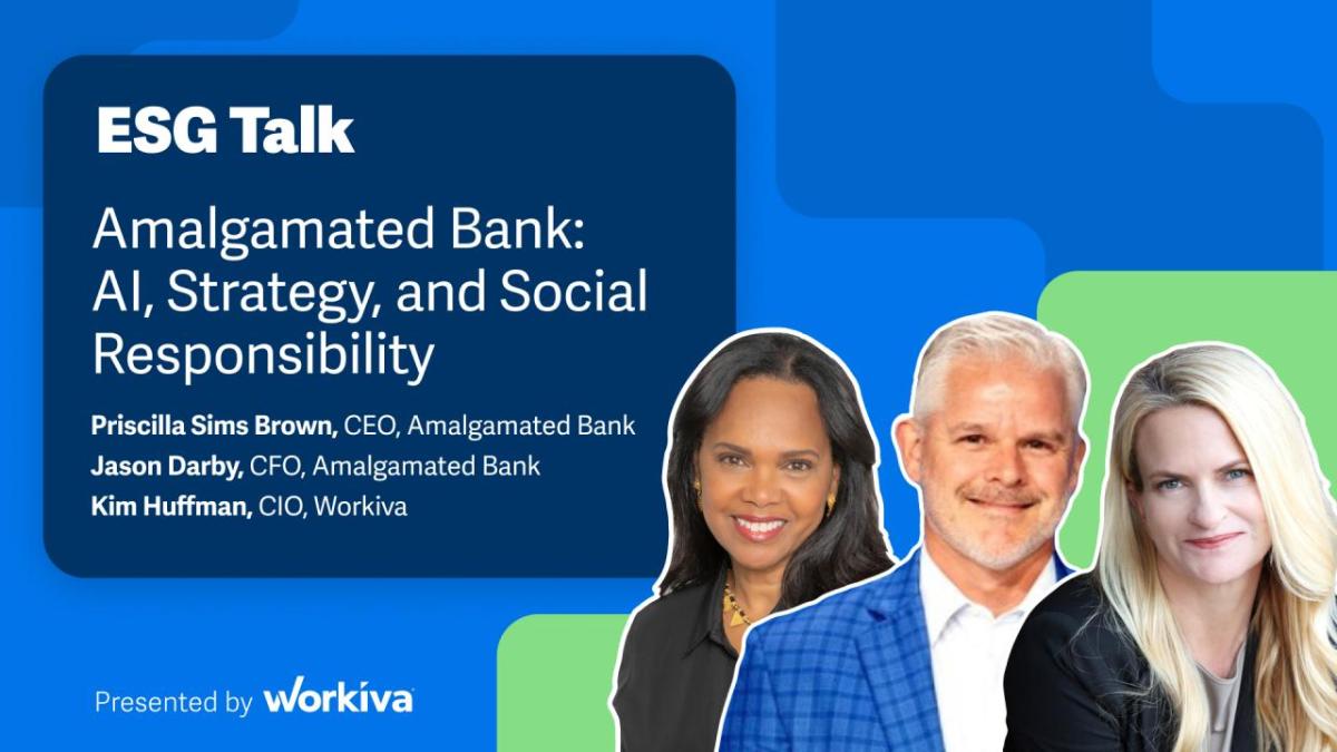 ESG Talk: Amalgamated Bank; AI, Strategy and Social Responsibility.