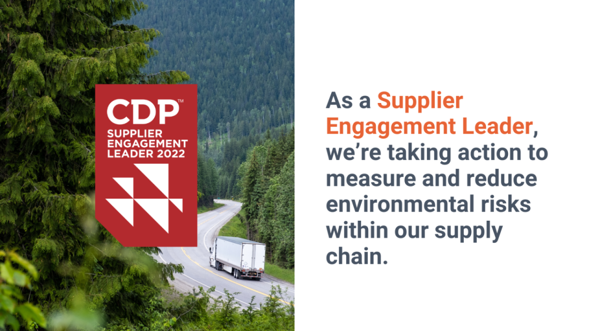 CDP logo atop image of tractor trailer on highway in a mountainous setting.
