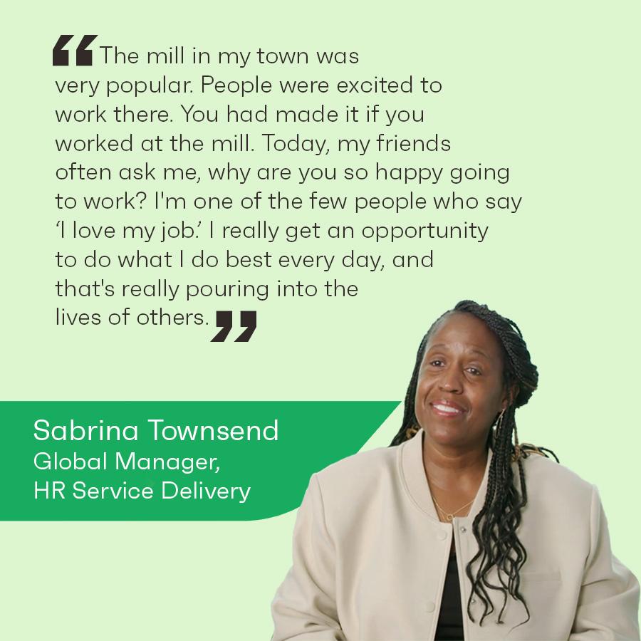 Sabrina Townsend, Global Manager, HR Service Delivery, International Paper