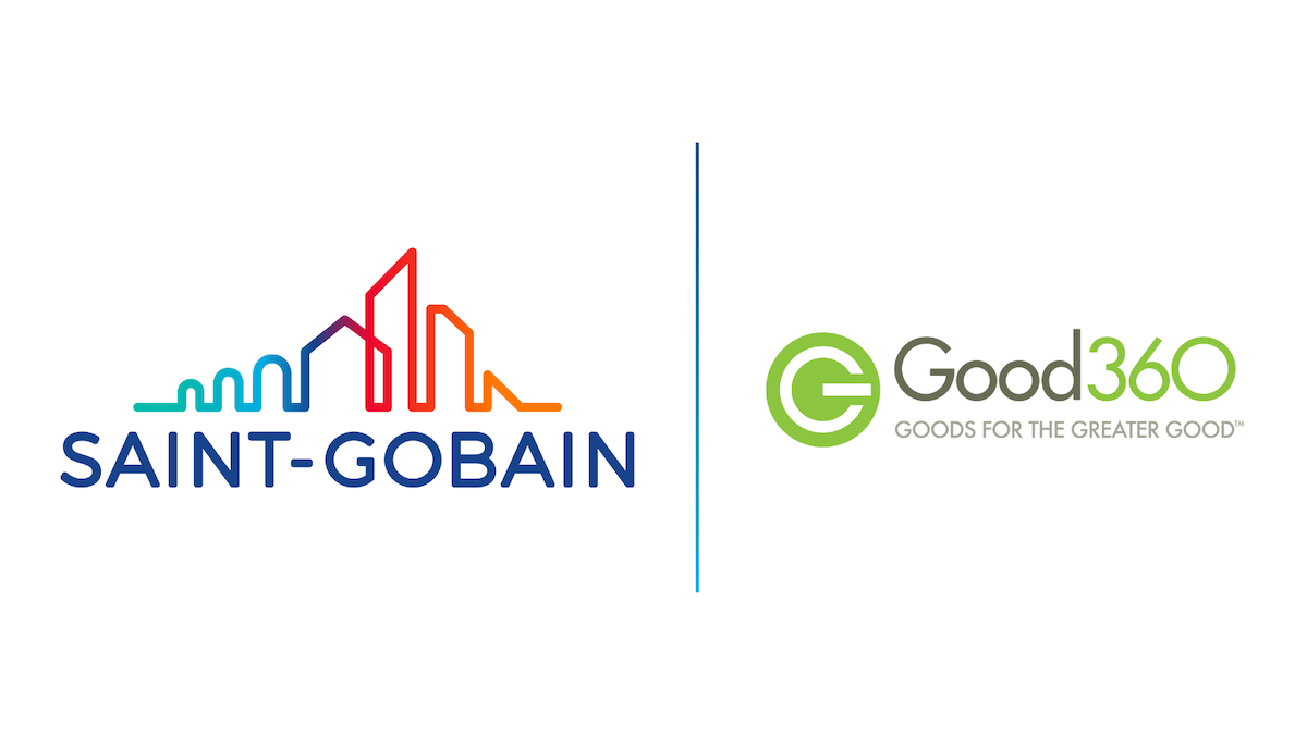 Saint-Gobain and Good360 Logo.