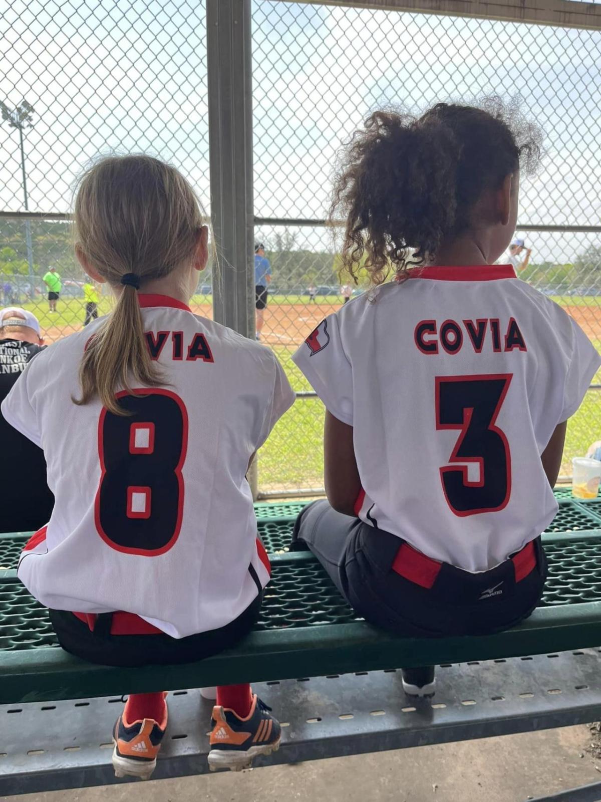 kids in Covia baseball uniforms