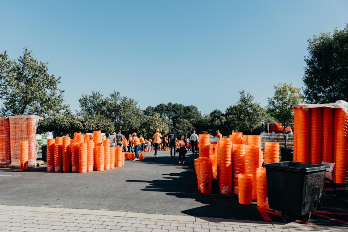 The Home Depot relief efforts underway for Hurricane victims.