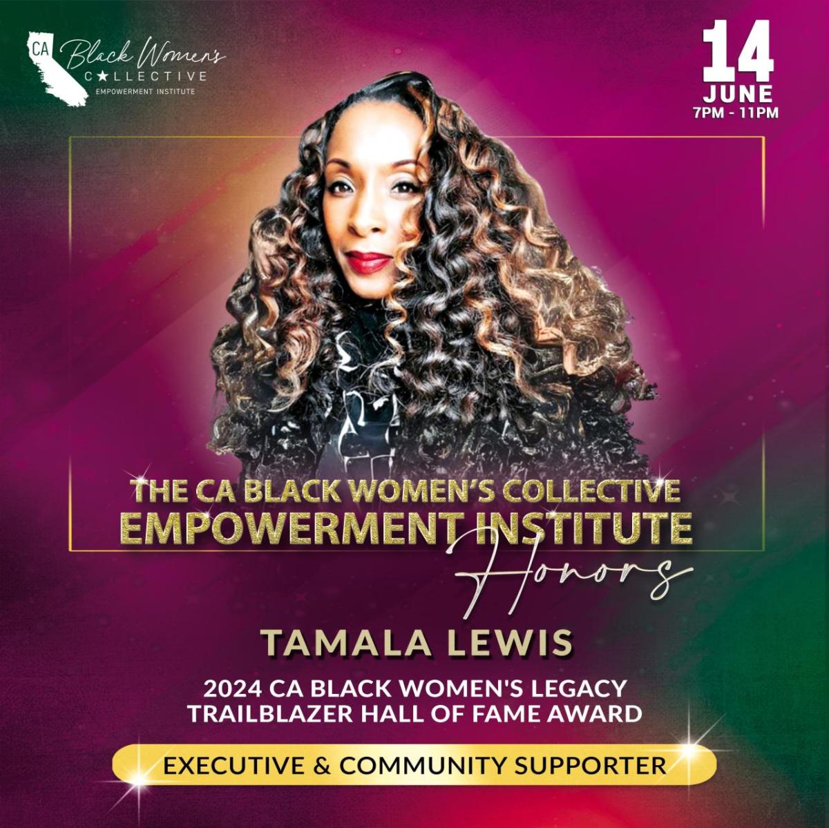 AEG’s Tamala Lewis Honored as Legacy Trailblazer by California Black Women’s Collective 