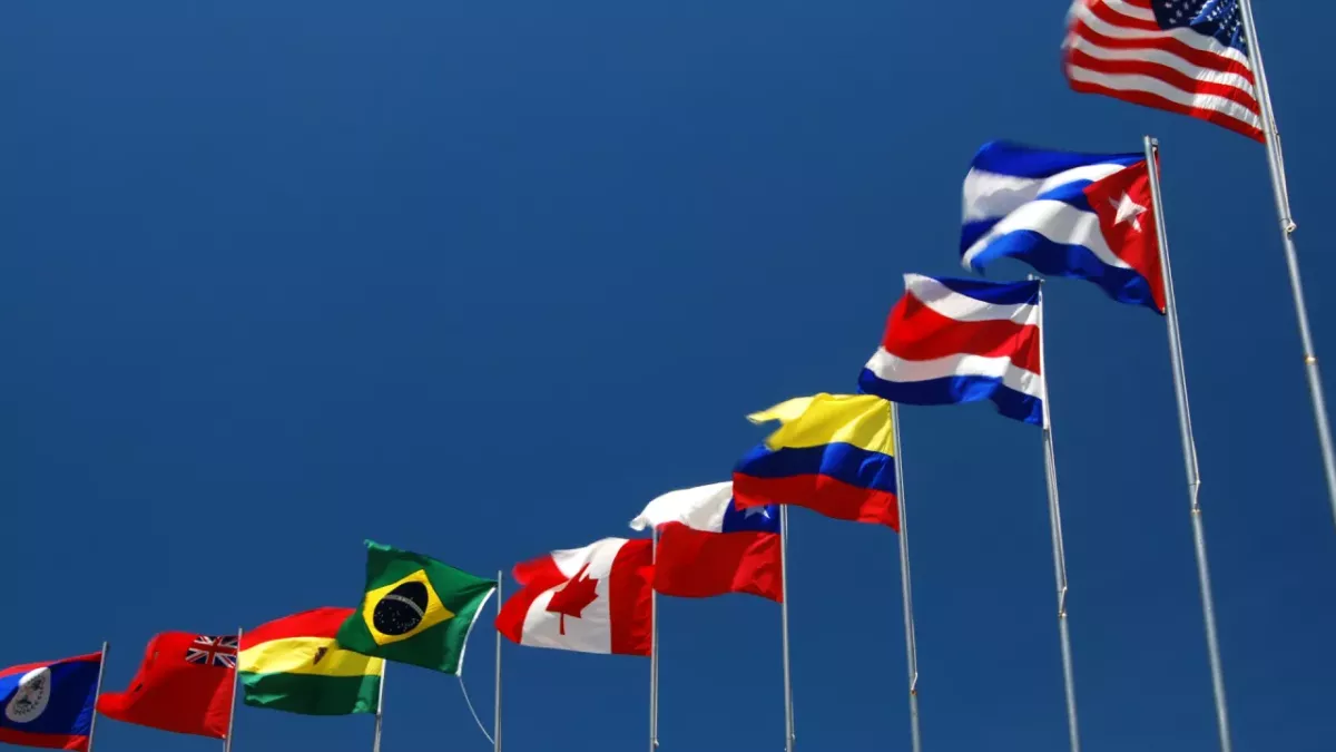 Different country flags