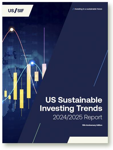 cover of 24/25 Trends Report from US SIF