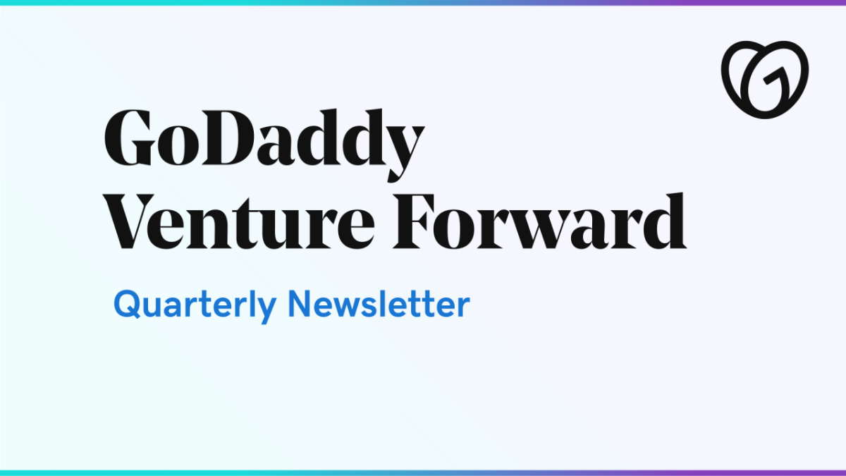 GoDaddy Venture Forward newsletter