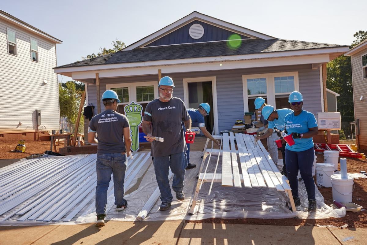 the 2023 Jimmy & Rosalynn Carter Work Project with Habitat for Humanity.