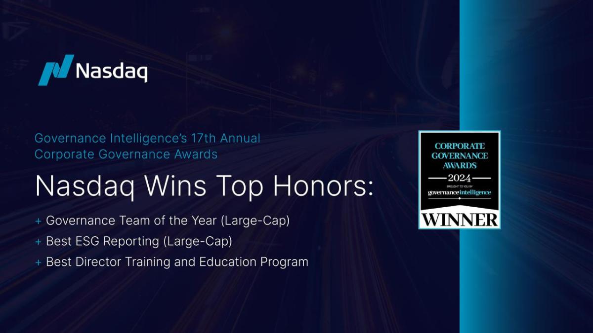 "Nasdaq Wins Top Honors"