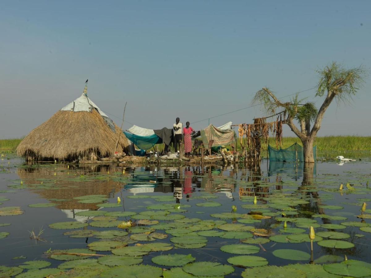 Torrential downpours and floods have put millions of people at risk in South Sudan. 