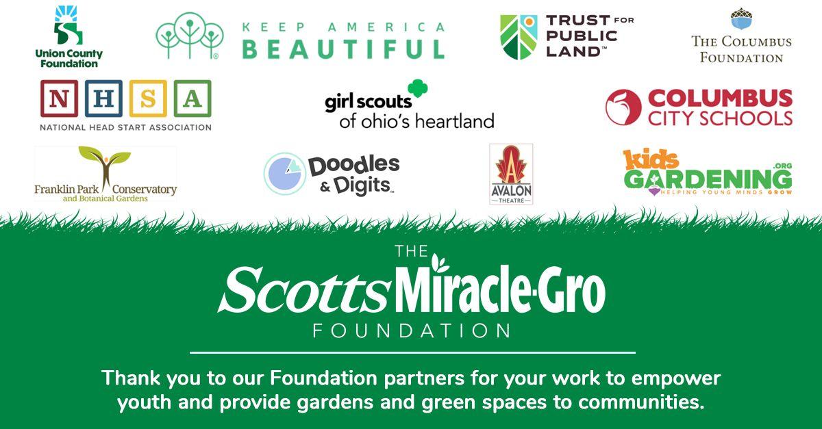 The Scotts Miracle-Gro Foundation: a collage of partner logos