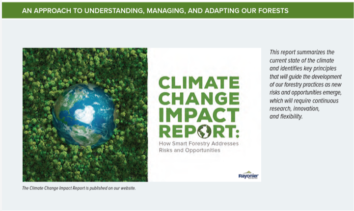 Rayonier 2022 Sustainability Report: Climate Change