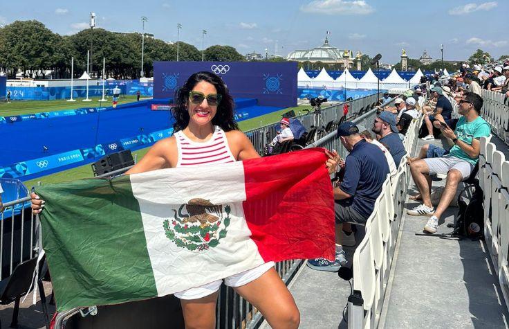 Karina Katalina Moreno at the Paris Olympics, summer 2024. | Photo courtesy of Moreno.