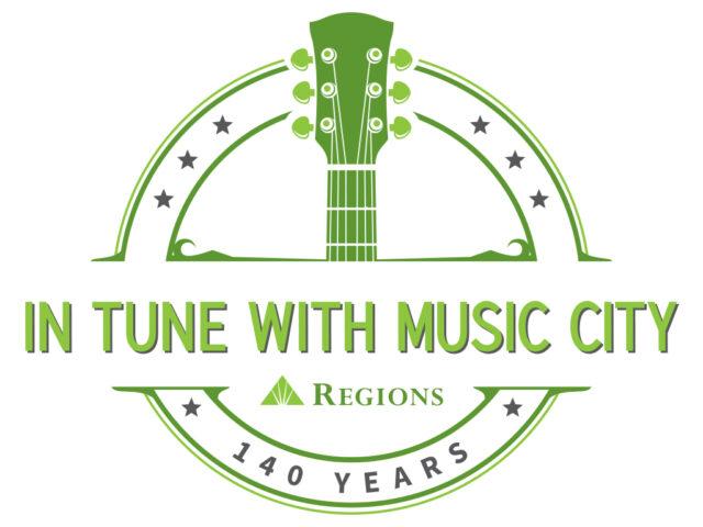 In Tune With Music City 140 years badge.