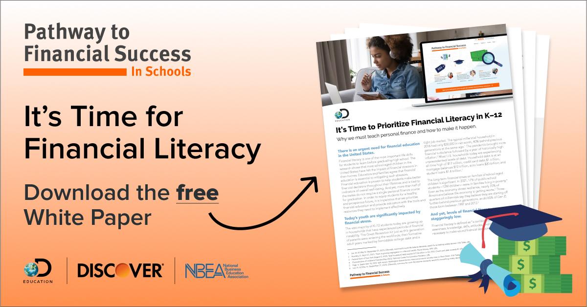 Pathway to Financial Success in Schools: It's Time for Financial Literacy - Download the free White Paper