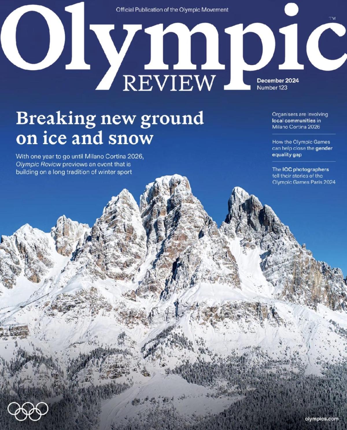 front page of Olympic Review