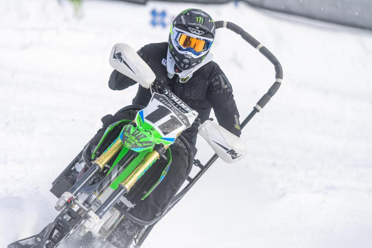 Paul Thacker racing Snow Cross