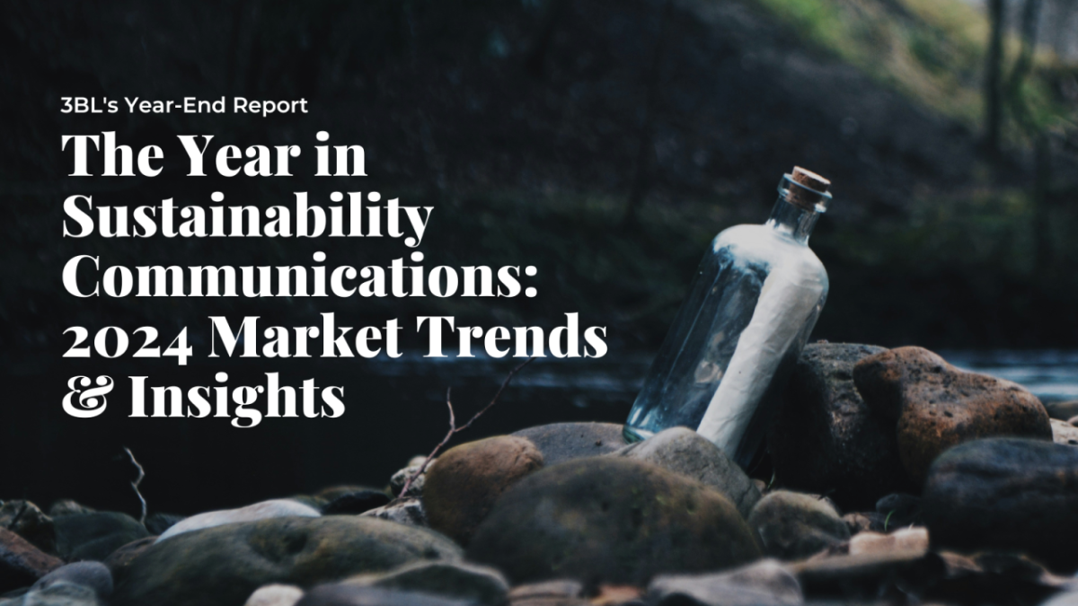 "The Year in Sustainability Communications: 2023 Market Trends and Insights"