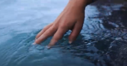 A hand in water