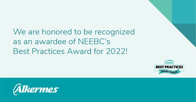 Alkermes named Awardee of NEEBC's Best Practices Award 2021