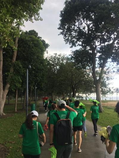 Viacom employees in Singapore participated in a walk-a-thon to raise funds for the Children’s Society, a child advocacy organization.