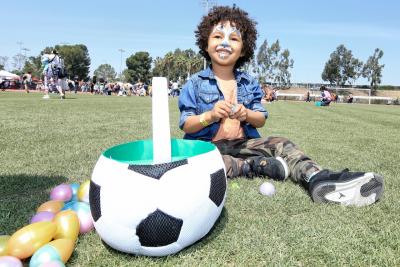 AEG’s StubHub Center Foundation and LA Galaxy Foundation host the sold-out 12th Annual Easter Egg Hunt at StubHub Center on March 30, 2018.