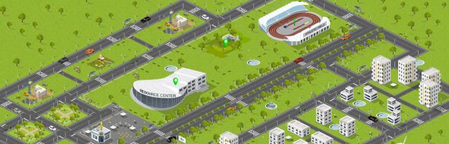 FCA's virtual "Learning City," where employees can explore a “Boulevard” dedicated to Sustainability