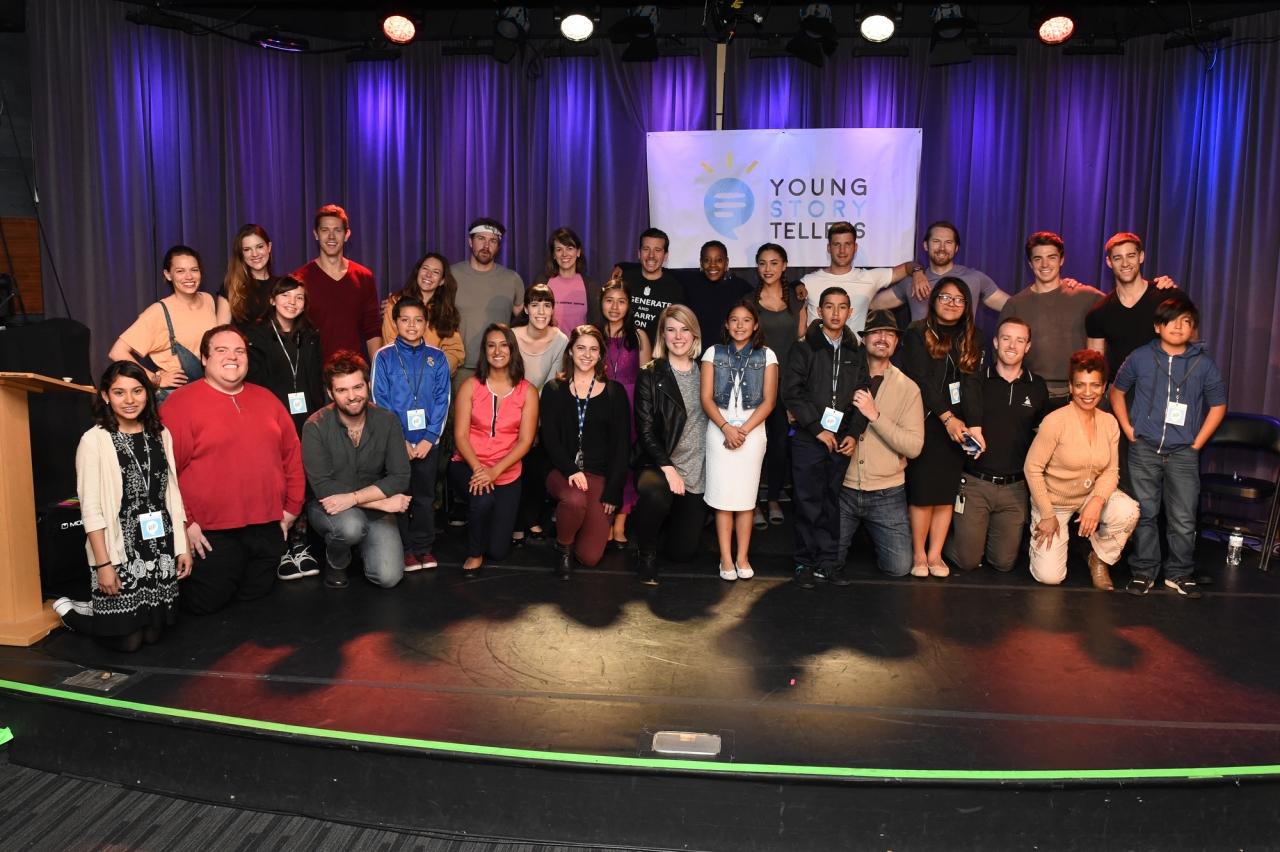 AEG teams up with Young Storytellers to mentor a group of students from Hollenbeck Middle School in Boyle Heights, Calif. in the Script-to-Stage program, where students’ scripts are brought to life by professional actors.