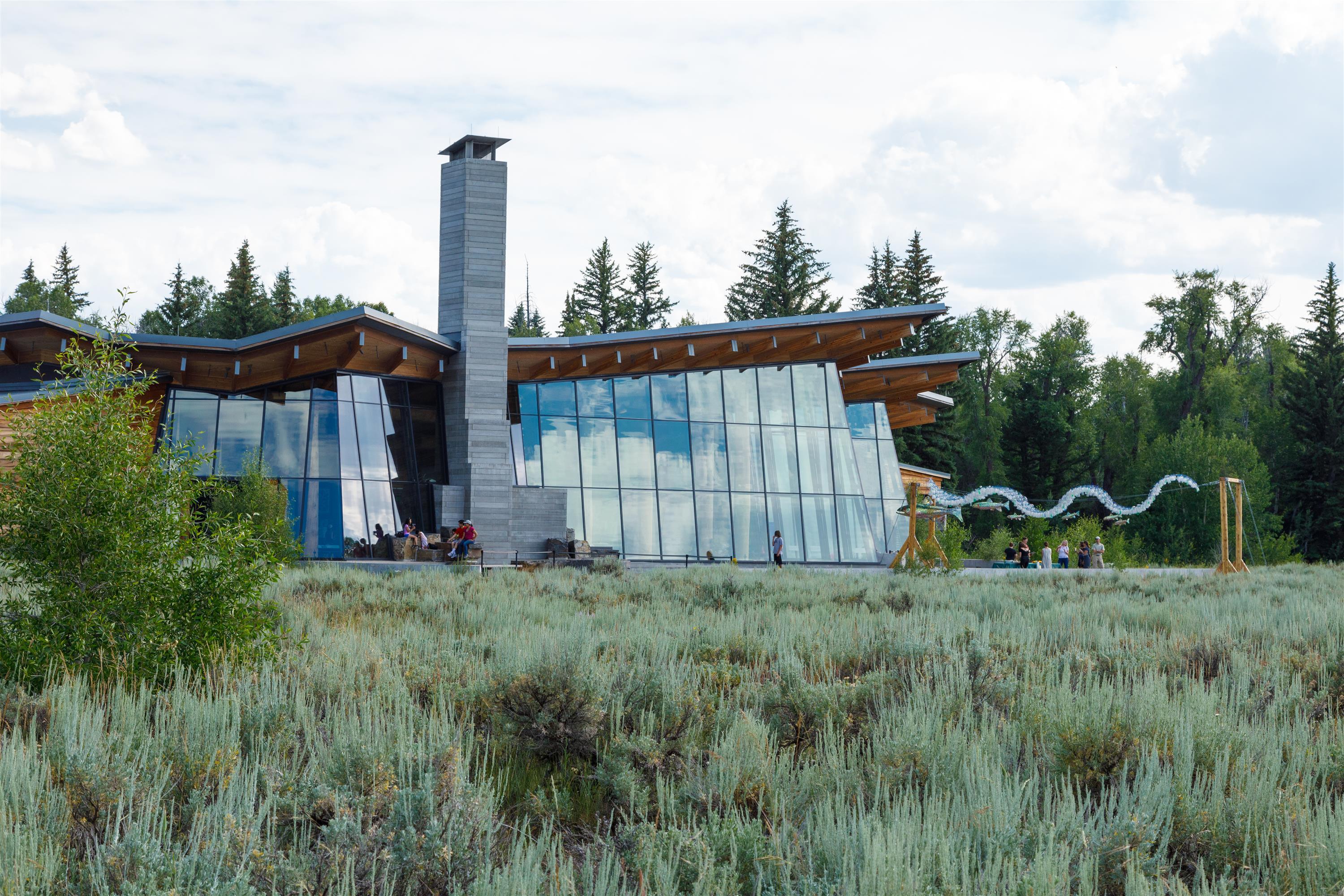 Student art installations debut at the Craig Thomas Discovery Center in partnership with Subaru, Grand Teton National Park, Jackson Hole Public Art, Teton County School District. CREDIT: David J Swift