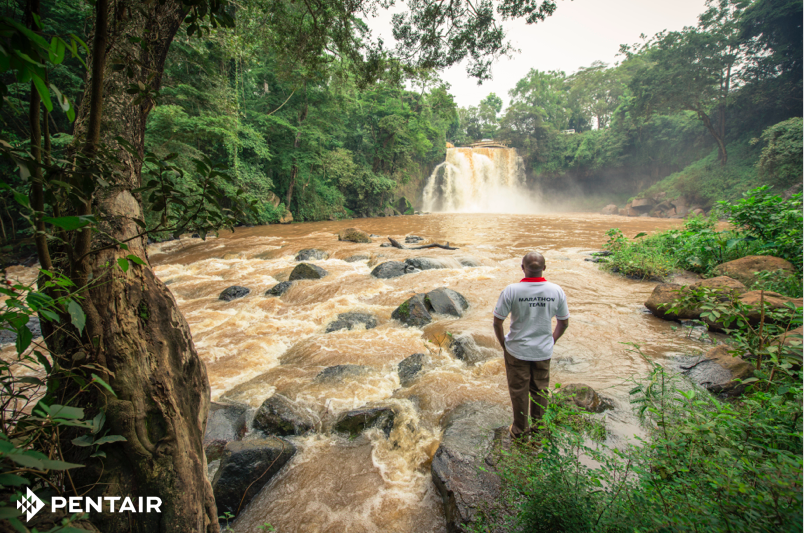 On World Water Day, Pentair recognizes dedicated partners like The Nature Conservancy’s Fred Kihara, lead staff manager at the Tana-Nairobi Water Fund, who works tirelessly to protect the river Kenyan’s rely on to sustain their lives and livelihood. Photo credit: Nick Hall for The Nature Conservancy