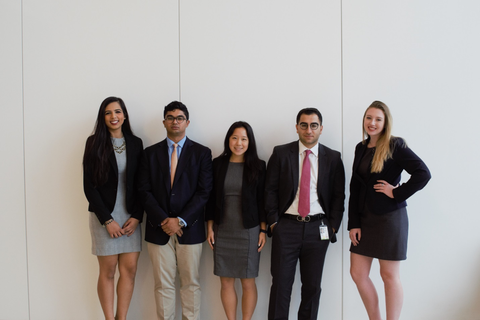 Automating IT Operations using Machine Intelligence: from left to right: Anika Rahman, Jai Ghose, Annie Chen, Jad Hamdan, Cassandra Fox